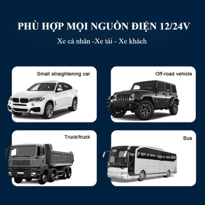 Bộ chia tẩu sạc nhanh ô tô 12/24V gồm cổng sạc nhanh usb trên oto gồm 2 nguồn tẩu, 2 cổng sạc 3.0 và Cổng Type C/PD