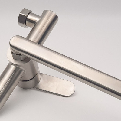 Vòi rửa chén nóng lạnh âm tường Inox SUS 304 Eurolife EL-T019AT (Trắng bạc)