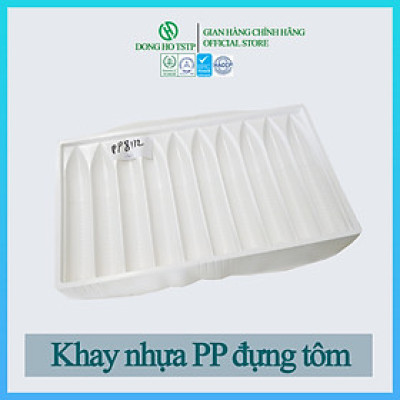 [Combo 100 cái] Khay nhựa PP đựng tôm Dong Ho TSTP bảo quản giữ dáng form tôm - Size 8/12 - Hàng chính hãng