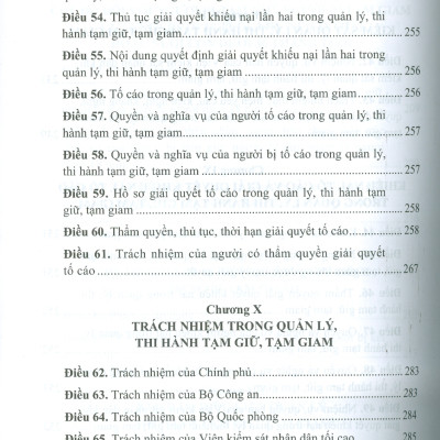 Chỉ Dẫn Tra Cứu, Áp Dụng Luật Thi Hành Tạm Giữ, Tạm Giam Hiện Hành Góp Phần Thực Hiện Nguyên Tắc Hiến Định "Công Nhận, Tôn Trọng, Bảo Vệ Và Bảo Đảm Quyền Con Người" (Sách tham khảo) - 
