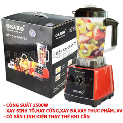 [Hàng chính hãng]Máy xay sinh tố công nghiệp Osako công suất lớn dùng phù hợp gia đình, quán xá, chọn phân loại, có rơ le tự ngắt khi quá tải chống cháy máy.