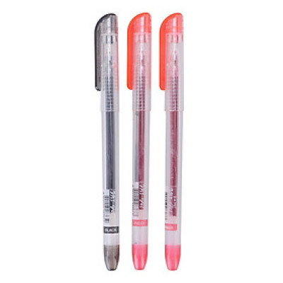 Vỉ 3 Cây Viết Nước Mygell - 2 Đỏ + 1 Đen