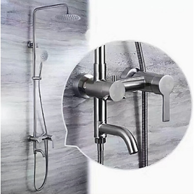 Bộ sen cây tắm KG38 dùng cho nóng lạnh nước mạnh êm, cao cấp dễ sử dụng chất liệu inox304 - Hàng chính hãng