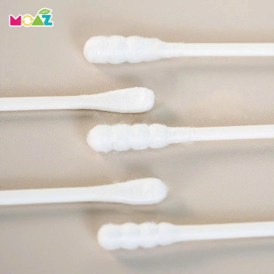 Tăm Bông Vệ Sinh Trẻ Em Moaz Eco Hộp 200 Que Và 480 Que 100% cotton tự nhiên