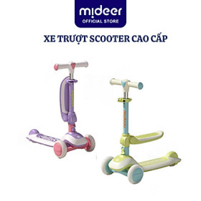 Xe Trượt Scooter Mideer Cao Cấp  gấp gọn có ghế ngồi cho bé