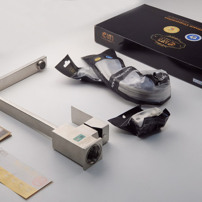 Vòi rửa chén nóng lạnh Inox SUS 304 nguyên khối Eurolife EL-T002-1 (Trắng vàng)