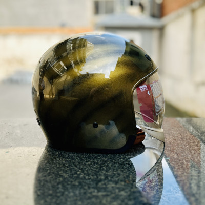 Mũ bảo hiểm xe máy 3/4 Royal M139 kính âm màu trà, nón tem màu cá tính có thể tháo rời lót, nhiều size chính hãng