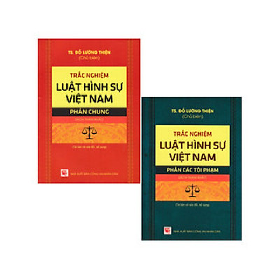Combo Trắc Nghiệm Luật Hình Sự Việt Nam: Phần Chung + Phần Các Tội Phạm (Bộ 2 Cuốn) (DH) 