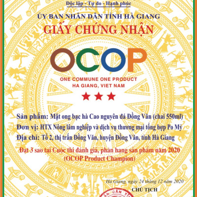 MẬT ONG BẠC HÀ CHÍNH HÃNG PO MỶ OCOP HÀ GIANG, MẬT ONG BẠC HÀ NGUYÊN CHẤT HÀ GIANG