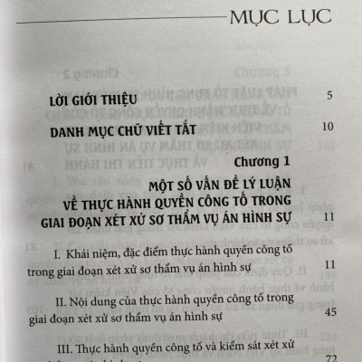 Thực Hành Quyền Công Tố Trong Giai Đoạn Xét Xử Sơ Thẩm Vụ Án Hình Sự