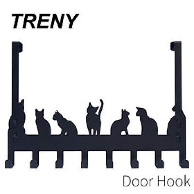 Móc treo quần áo, Móc treo quần áo gắn sau cửa, móc treo cửa hoạ tiết dễ thương, nhiều móc, treo được nhiều đồ 