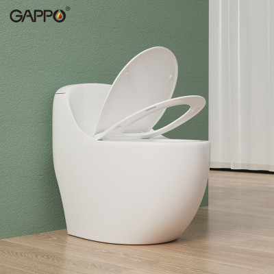 BỒN CẦU ĐẶT SÀN 1 KHỐI KÉT LIỀN NHẬP KHẨU NGA GAPPO GM501 MEN TUYẾT - HÀNG CHÍNH HÃNG