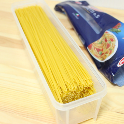 Hộp nhựa đựng & bảo quản đũa thìa, mỳ ống Sanada Seiko 1.3L nắp kín - nội địa Nhật Bản