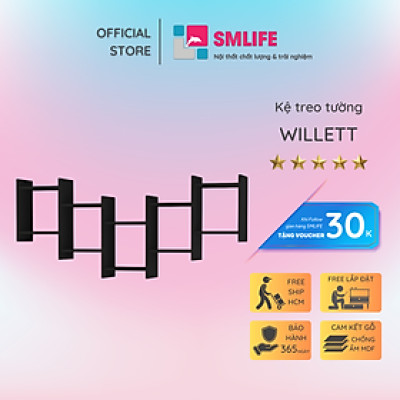 Kệ gỗ trang trí đa năng SMLIFE Willett