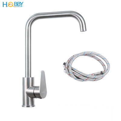 Vòi chậu rửa chén bát nóng lạnh inox 304 cao cấp Hobby home decor CRC1