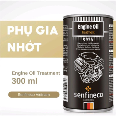 Phụ Gia Ổn Định Dầu động cơ Senfineco Engine Oil Treatment 9976 300ml cho động cơ xăng và dầu diesel