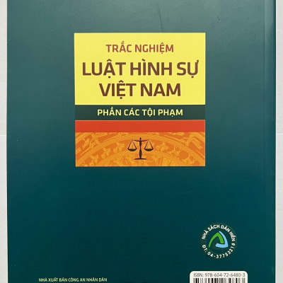 Sách - Trắc Nghiệm Luật Hình Sự Việt Nam Phần Các Tội Phạm