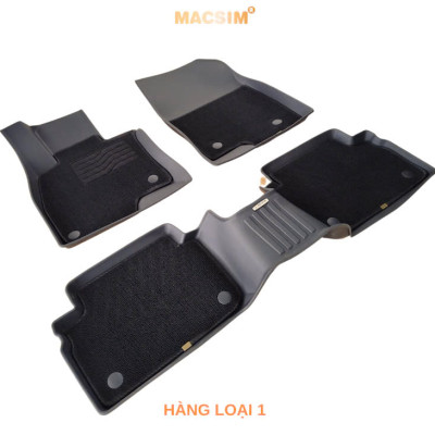 Thảm lót sàn ô tô 2 lớp cao cấp dành cho xe Mazda 3 2020+  (sd3) nhãn hiệu Macsim chất liệu TPE màu đen