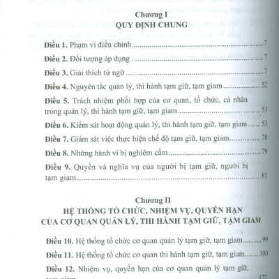 Chỉ Dẫn Tra Cứu, Áp Dụng Luật Thi Hành Tạm Giữ, Tạm Giam Hiện Hành Góp Phần Thực Hiện Nguyên Tắc Hiến Định "Công Nhận, Tôn Trọng, Bảo Vệ Và Bảo Đảm Quyền Con Người" (Sách tham khảo) - 