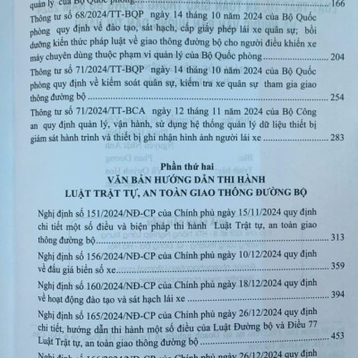 Chỉ dẫn tra cứu, áp dụng Luật Trật tự, an toàn giao thông đường bộ năm 2024 và những văn bản hướng dẫn thi hành