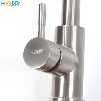 Vòi rửa chén nóng lạnh dây rút 2 chế độ inox 304 Hobby Home Decor VDR4