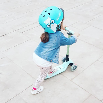 Mũ Bảo Hộ Chơi Xe Trượt Có Thể Điều Chỉnh Kích Cỡ Và Đèn Phát Sáng An Toàn Globber Elite XS/S Cho Trẻ Em Từ 3 Đến 6 Tuổi - Buddy