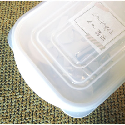 Hộp nhựa nắp mềm Whity Pack 800ml sử dụng được trong lò vi sóng - nội địa Nhật Bản