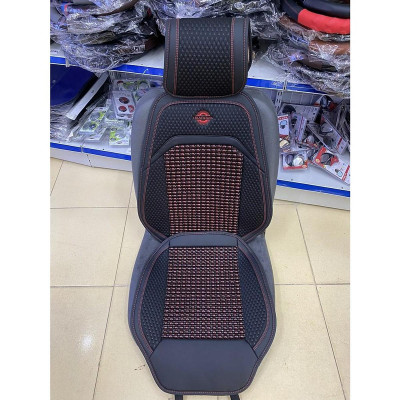 Bộ lót ghế ô tô hạt gỗ cao cấp massage lưng cho mọi dòng xe