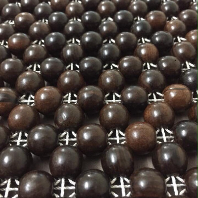 Chiếu hạt gỗ Mun hạt 1,2cm ( video , hình thật )