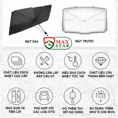 Ô che nắng kính lái ô tô tự động thông minh Ô chống nắng kính lái ô tô cao cấp