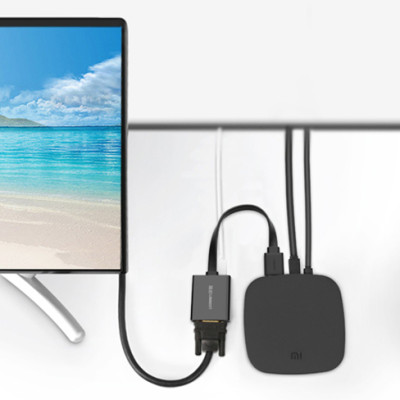 Cáp Chuyển Đổi HDMI Sang VGA + Audio Cáp Dẹt Có Nguồn Phụ Ugreen 40248 - Hàng Chính Hãng