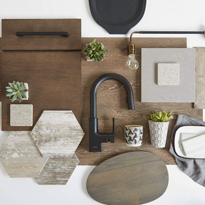 Vòi rửa chén dây rút MOEN S72308BL (HÀNG CHÍNH HÃNG)