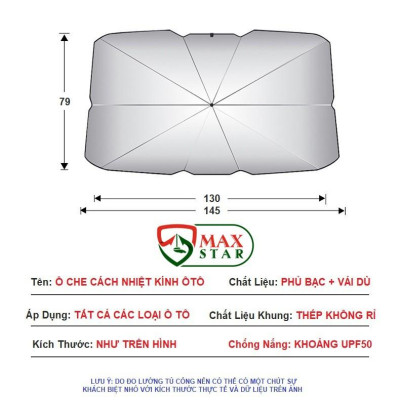 Ô che nắng kính lái ô tô tự động thông minh Ô chống nắng kính lái ô tô cao cấp