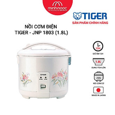 HÀNG CHÍNH HÃNG: Nồi cơm điện Tiger dung tích 1.8l  JNP - 1803 MADE IN JAPAN màu hồng