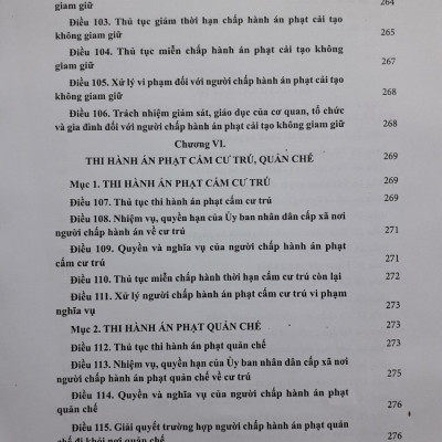 Chỉ Dẫn Luật Thi Hành Án Hình Sự