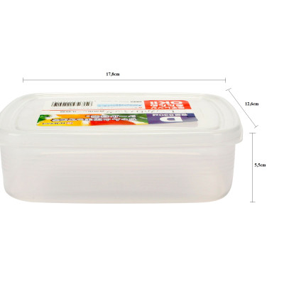 Combo 02 hộp nhựa cao cấp bảo quản thực phẩm Nakaya hình chữ nhật - Nội địa Nhật Bản