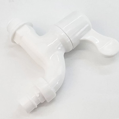 Bộ 3 vòi hồ tay gạt nhựa PP trắng, thân ngắn, ren 21-27mm Eurolife EL-VHT2127 (Trắng) (3 cái)