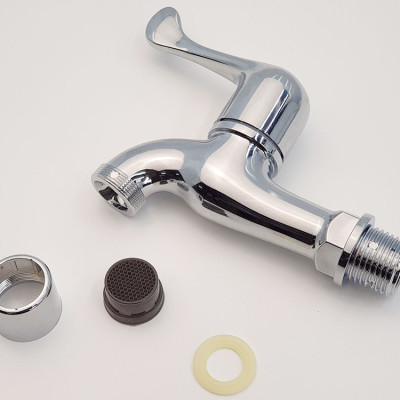 Vòi hồ nhựa ABS mạ Chrome Eurolife EL-HN03 (Trắng bạc)