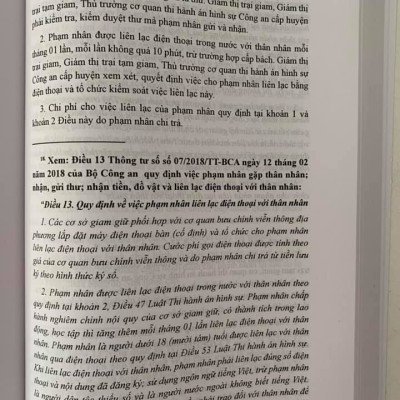 Chỉ Dẫn Luật Thi Hành Án Hình Sự