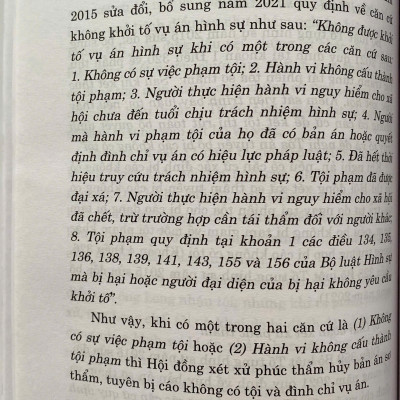Toà Án Tuyên Bị Cáo Không Có Tội 