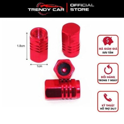 Bộ Nắp chụp van bồi xe ô tô - Chất liệu nhôm CNC - Nhiều màu lựa chọn