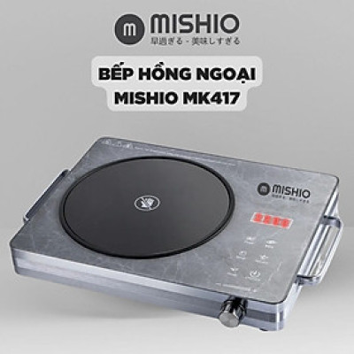 Bếp hồng ngoại Mishio MK417 mặt kính cường lực cao cấp - hàng chính hãng