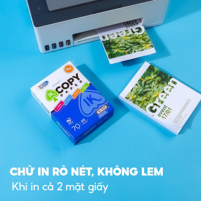 Combo 5 Ream giấy A5 70 gsm IK Copy (500 tờ) - Hàng nhập khẩu Indonesia