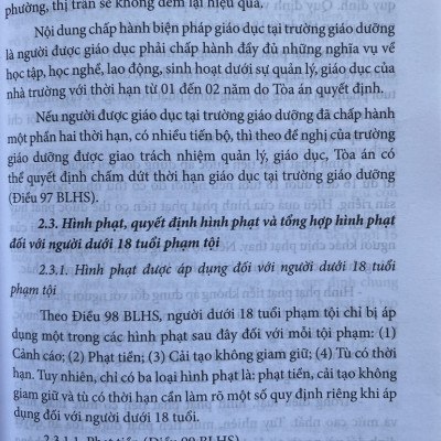 Kỹ Năng Thực Hành Quyền Công Tố, Kiểm Sát  Điều Tra, Kiểm Sát Xét Xử Sơ Thẩm Vụ Án Hình Sự Có Người Tham Gia Tố Tụng Là Người Dưới 18 Tuổi