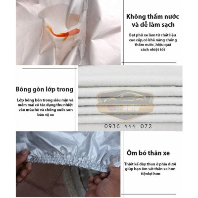 Bạt trùm xe ô tô Toyota Veloz Cross vải dù oxford cao cấp , áo bạt phủ trùm che kín che nắng