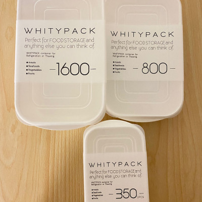 Hộp nhựa nắp mềm Whity Pack 800ml sử dụng được trong lò vi sóng - nội địa Nhật Bản