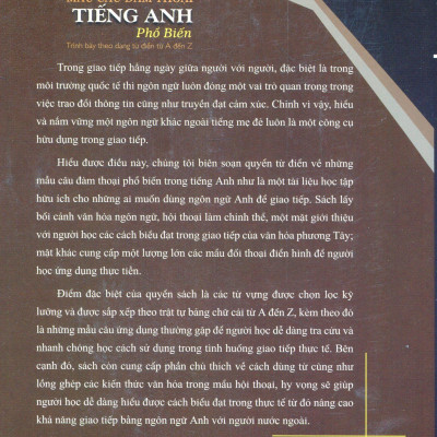 Từ Điển Mẫu Câu Đàm Thoại Tiếng Anh Phổ Biến: Từ A Đến Z