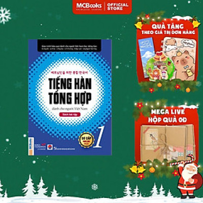 Sách - Tiếng Hàn Tổng Hợp Dành Cho Người Việt Nam - Sách Bài Tập Sơ Cấp 1 - MCBooks