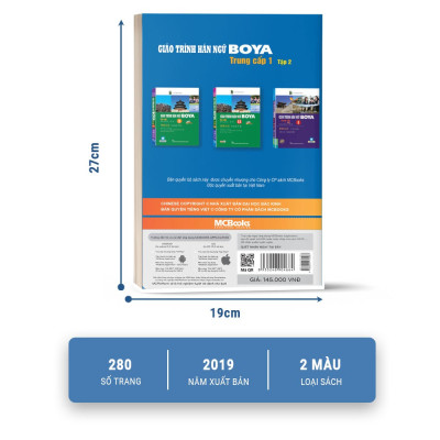 Giáo Trình Hán Ngữ Boya Trung Cấp 1 (Tập 2)(Tặng Kèm Bookmark PL)