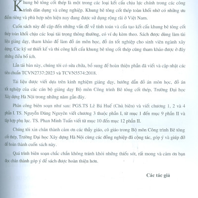 Khung Bê Tông Cốt Thép Toàn Khối 